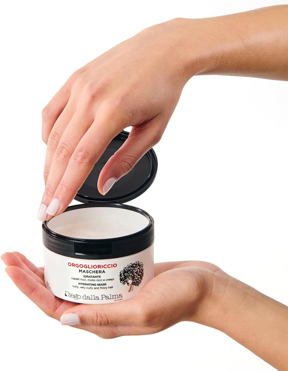 Detalle 2 de Diego dalla Palma ORGOGLIORICCIO Maschera Idratante Anti-Crespo con Fitoceramidi, 200 ml