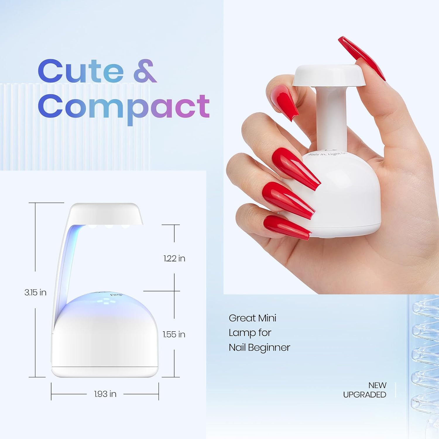 Thumbnail 5 de Beetles Mini UV Light for Gel Nails: Portable, Fast Flash Curing with Smart Sensor