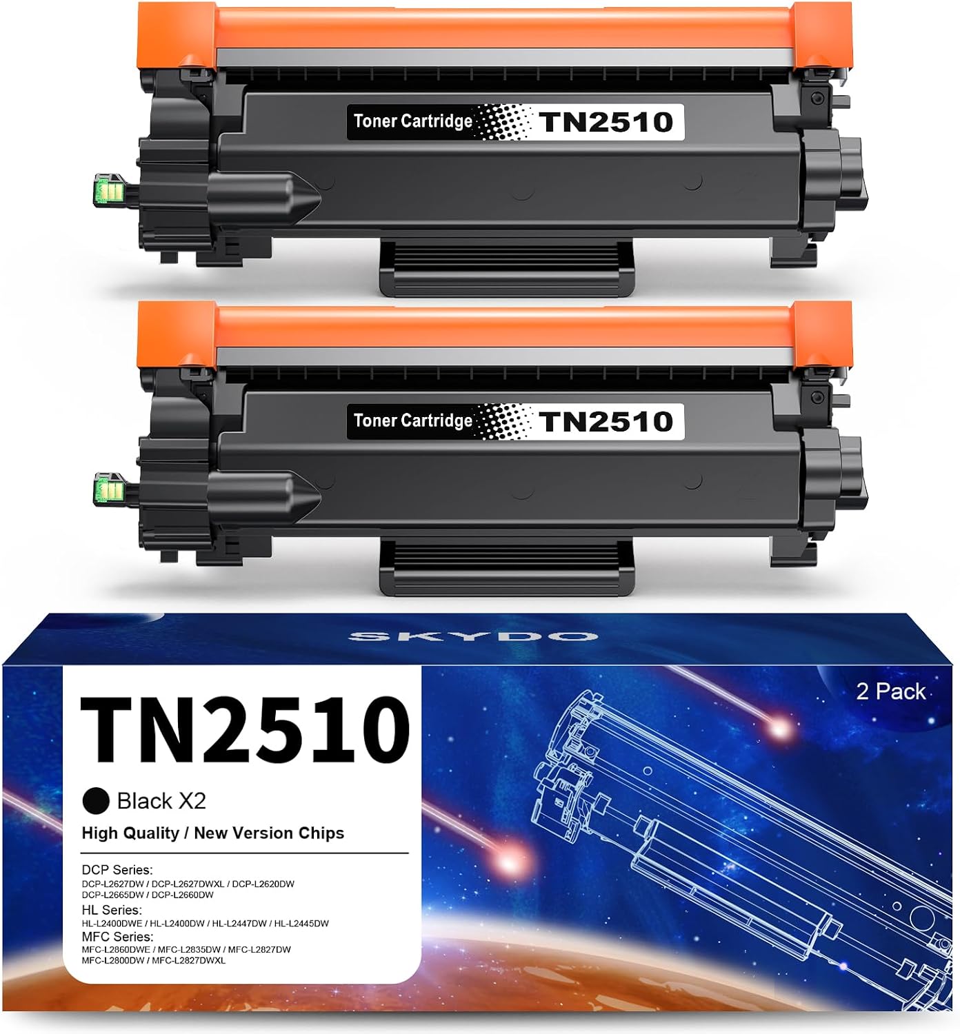 Thumbnail 6 de Skydo TN2510 Toner compatibile per Brother TN2510/TN2510XL – 1200 pagine con chip