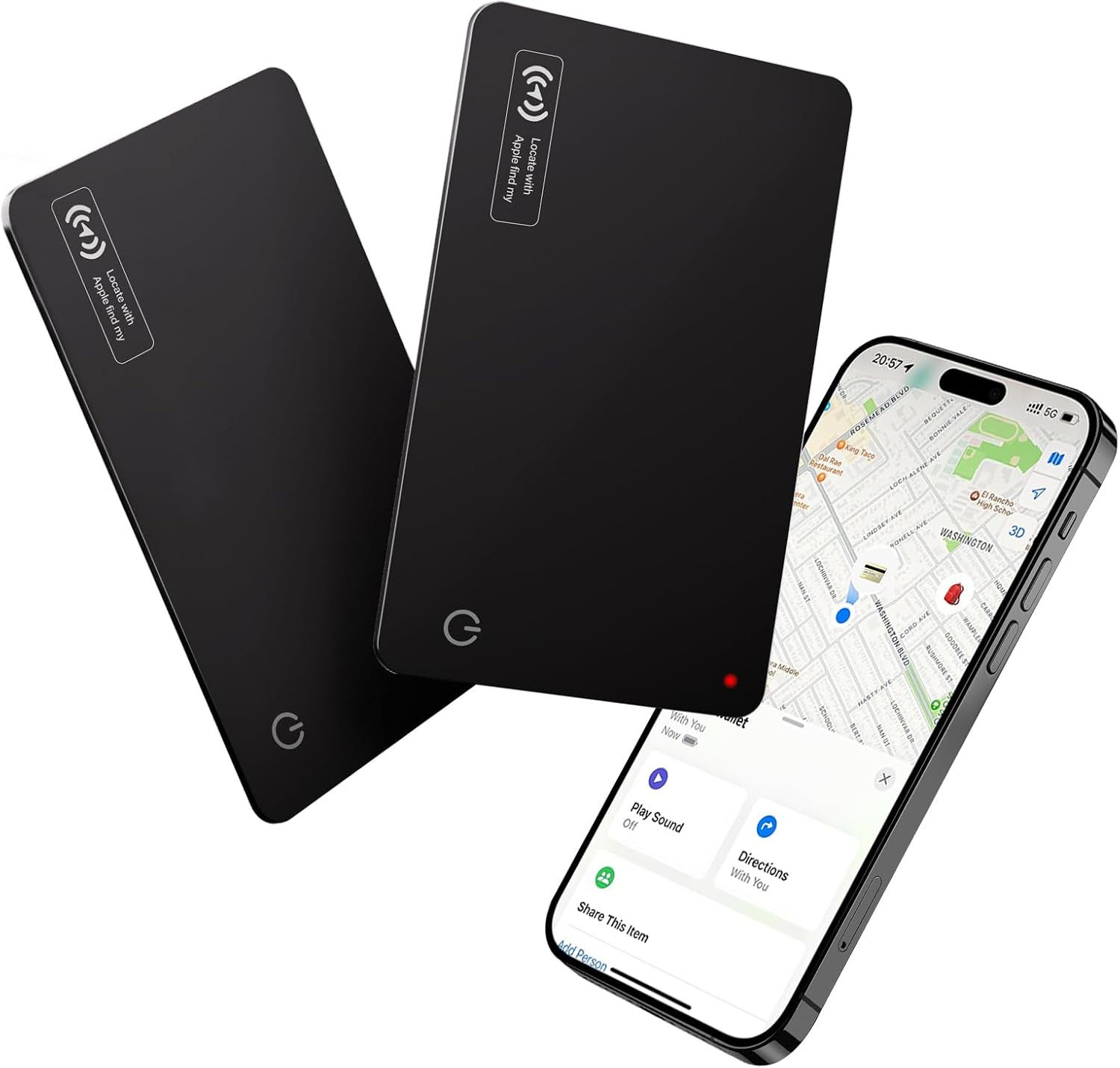 Detalle de Lmrbelec Tracker Karte Slim Wallet Apple Find My