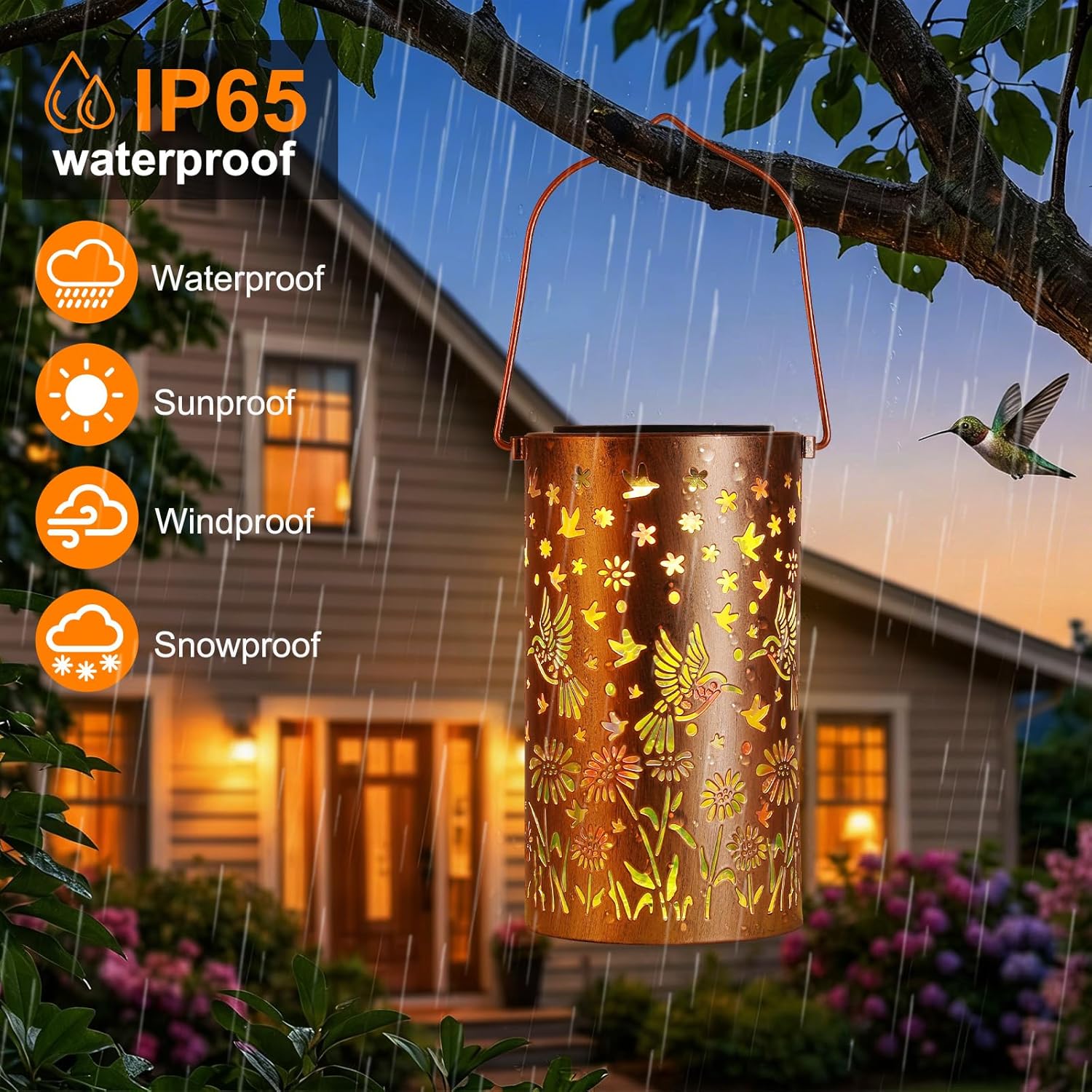 Thumbnail 4 de Colorful Solar Lanterns Outdoor Waterproof Light by ZKLiLi