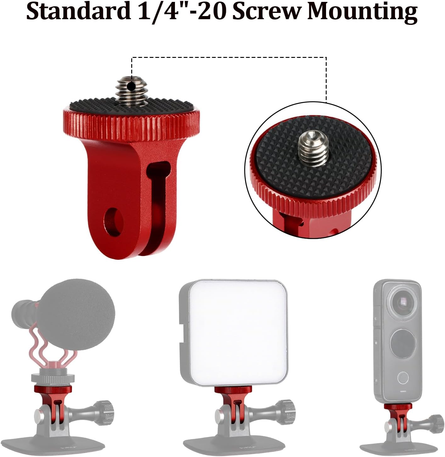 Thumbnail 2 de HSU Aluminium 1/4"-20 Camera Mount Adapter