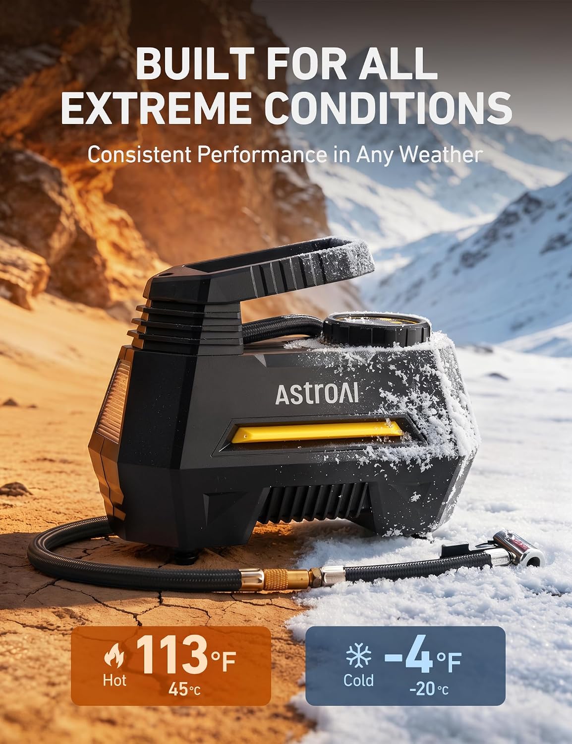 Thumbnail 5 de AstroAI Tire Inflator Portable Air Compressor 12V