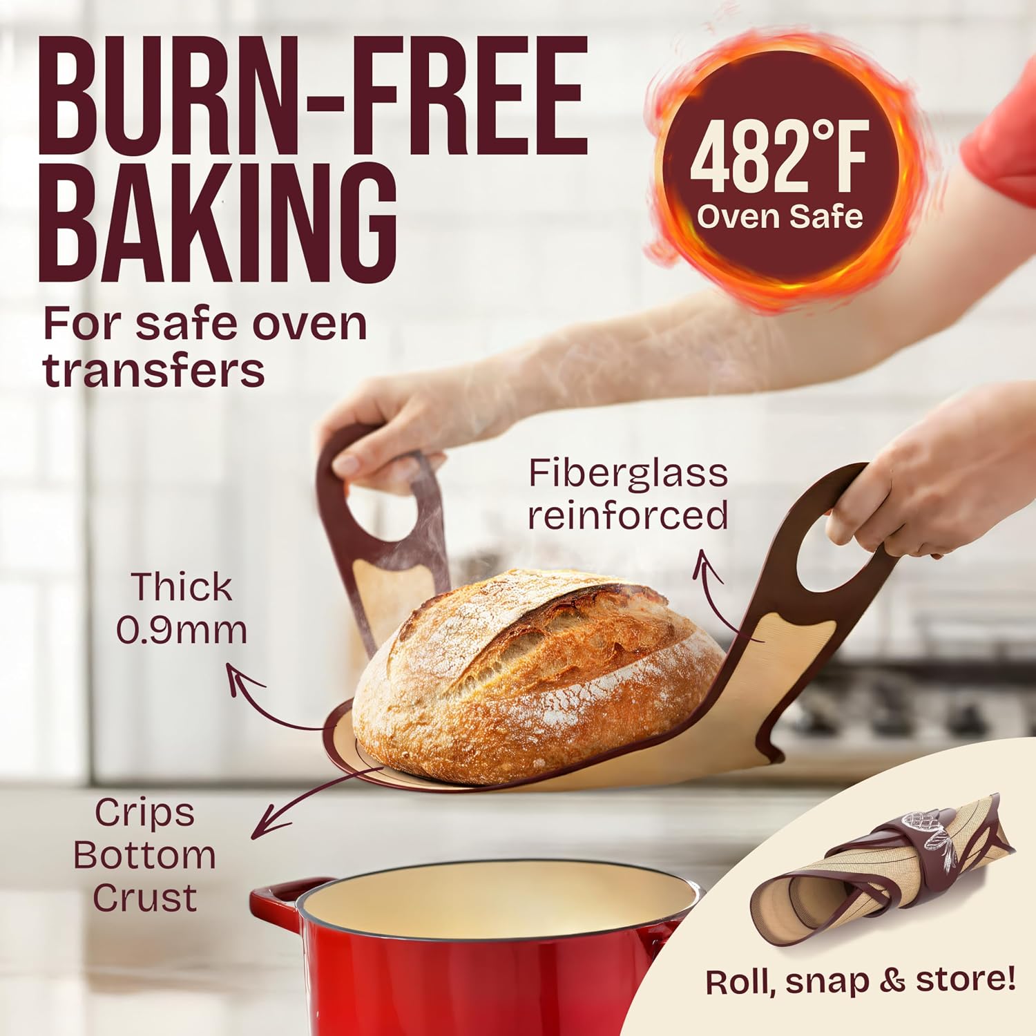 Thumbnail 5 de Superbaking Banneton 9" Proofing Basket 🥖
