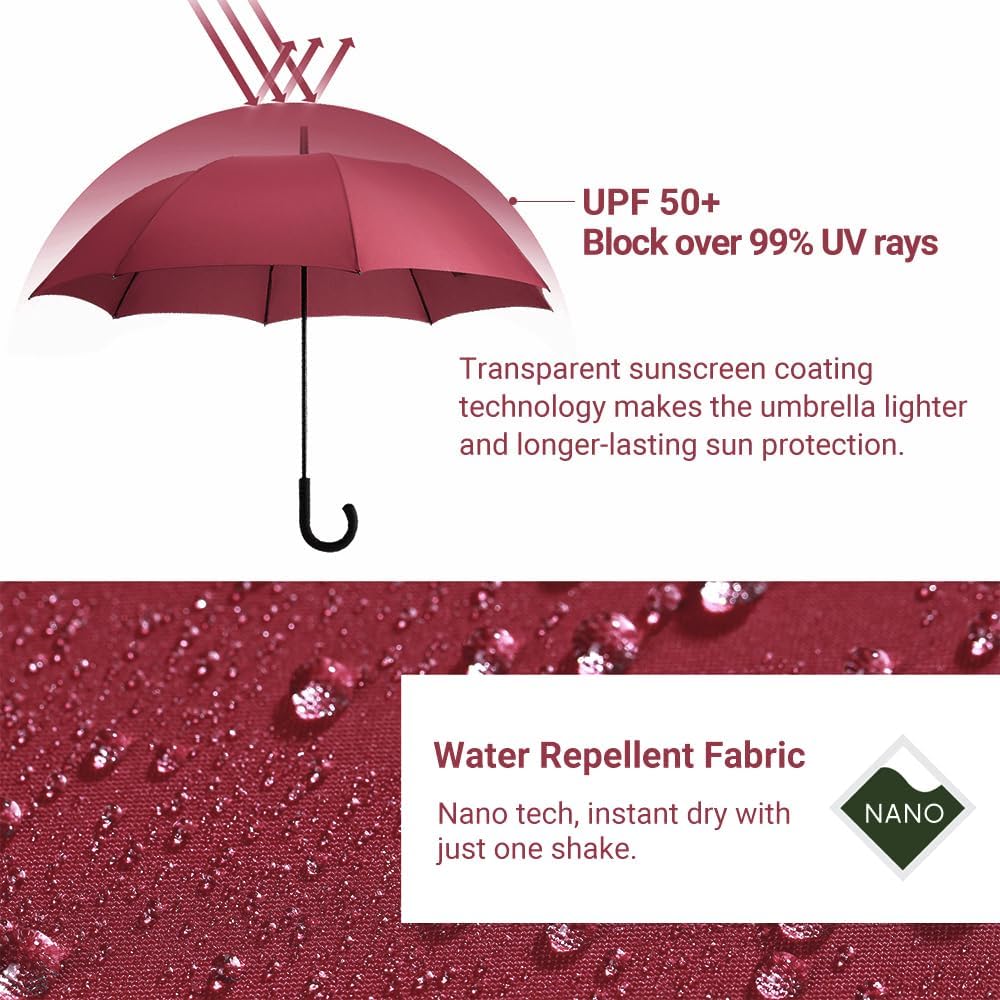 Thumbnail 4 de RUMBRELLA 54IN Large Windproof Auto Open Umbrella