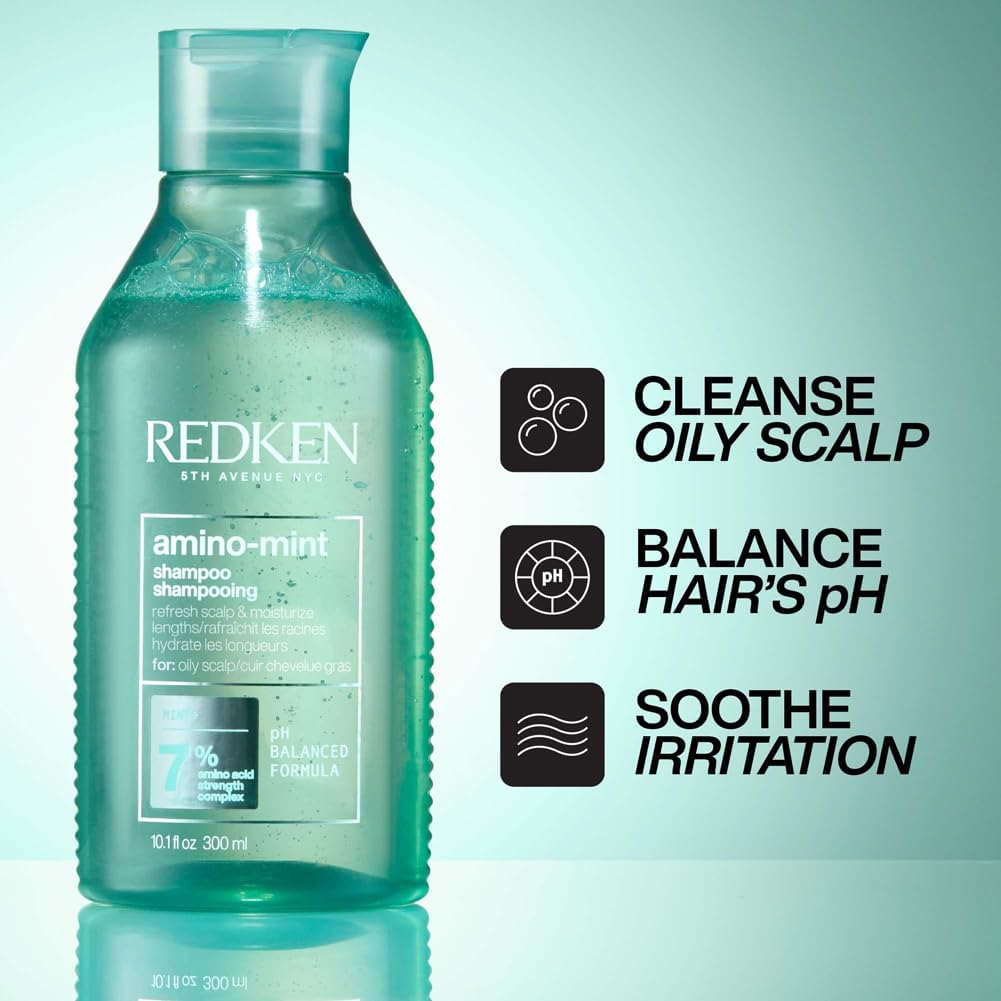 Thumbnail 1 de REDKEN Scalp Relief Soothing Shampoo (Amino Mint) for oily roots and sensitised lengths, 300 ml