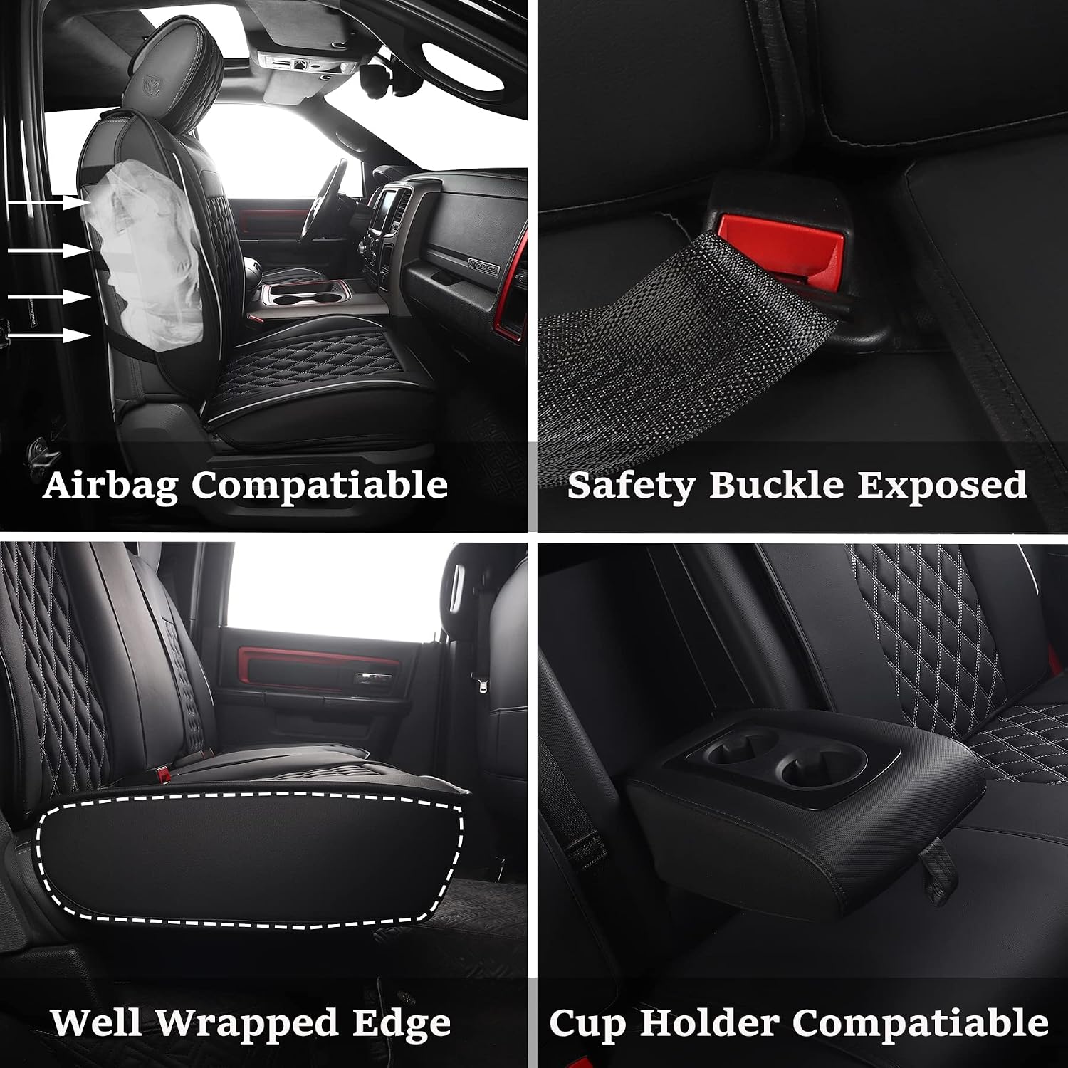 Detalle 2 de JOJOBAY Car Seat Covers 5PCS for Dodge Ram