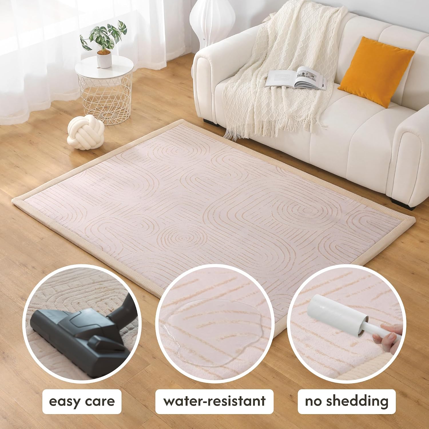 Thumbnail 3 de Premium Large Coral Velvet Baby Play Mat 200x150x2.5cm – High-Density Foam with Non-Slip Backing