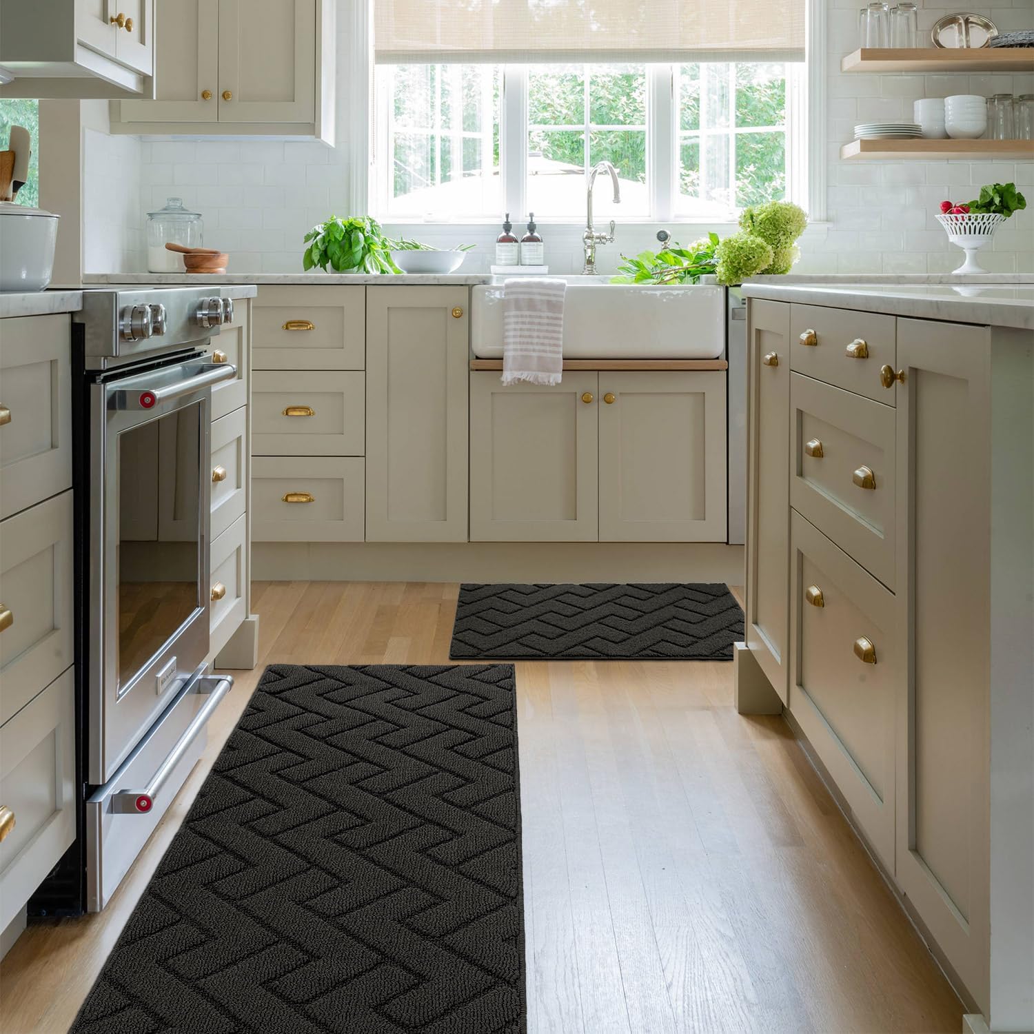 Thumbnail 5 de hicorfe Kitchen Rugs 20" x 59" & 20" x 31.5" absorbent mats 🧽