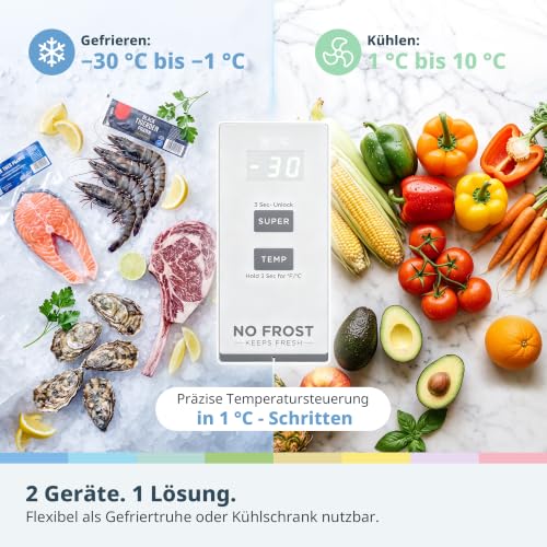 Detalle de Comfee Gefriertruhe RCC231WH2EU(E) – 233 L No Frost mit Dual-Inverter