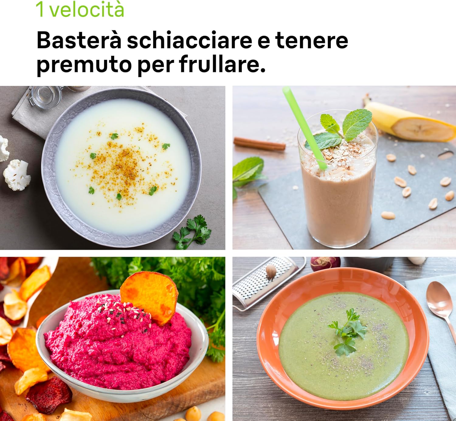 Thumbnail 3 de Braun MultiQuick 1 MQ10.001M: Frullatore a immersione extra leggero con corpo in acciaio e sistema EasyTwist