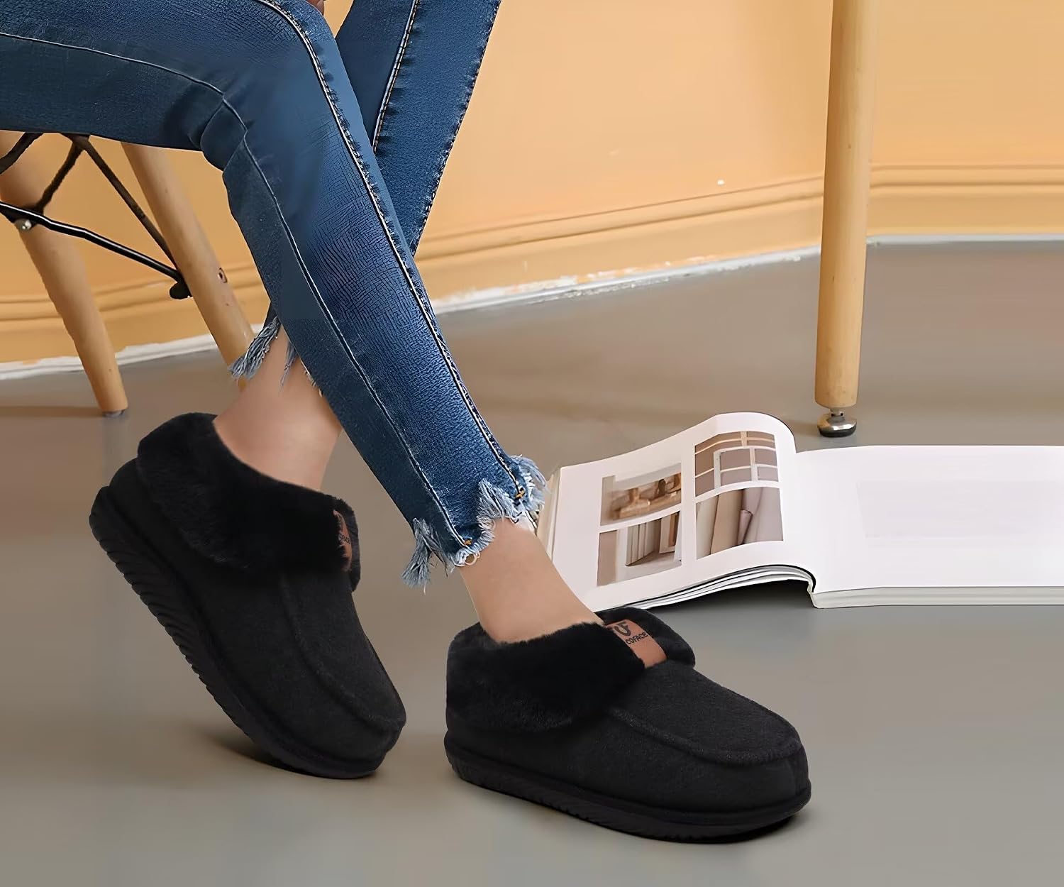 Detalle de COFACE Women's Memory Foam Moccasins 1️⃣