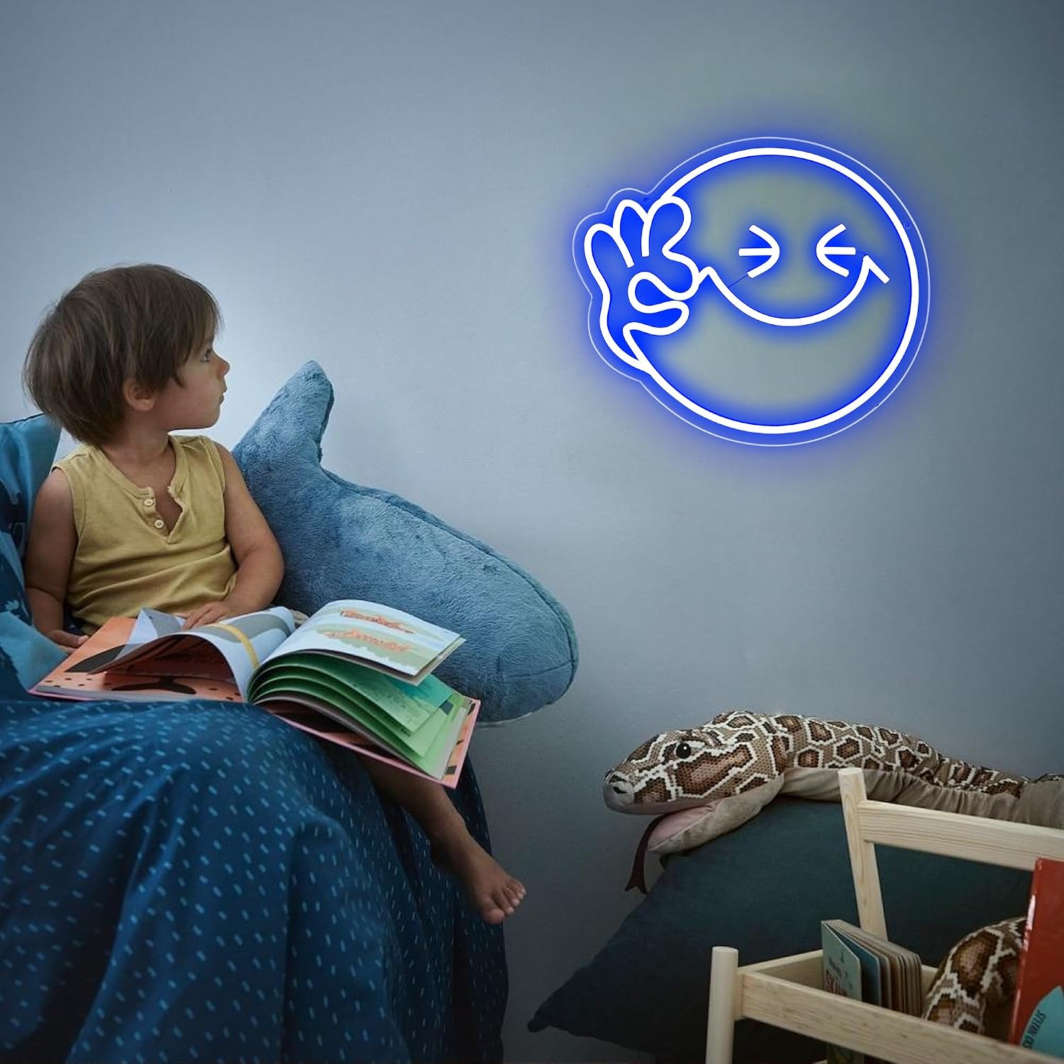 Thumbnail 5 de Aslanka Smile-Gesicht Neonlicht USB LED