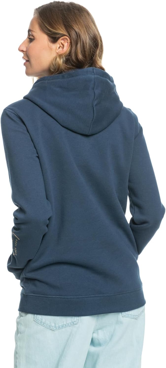 Detalle 2 de Roxy Young Women Itia Foil Script Pullover – Sweat à capuche en coton et polyester