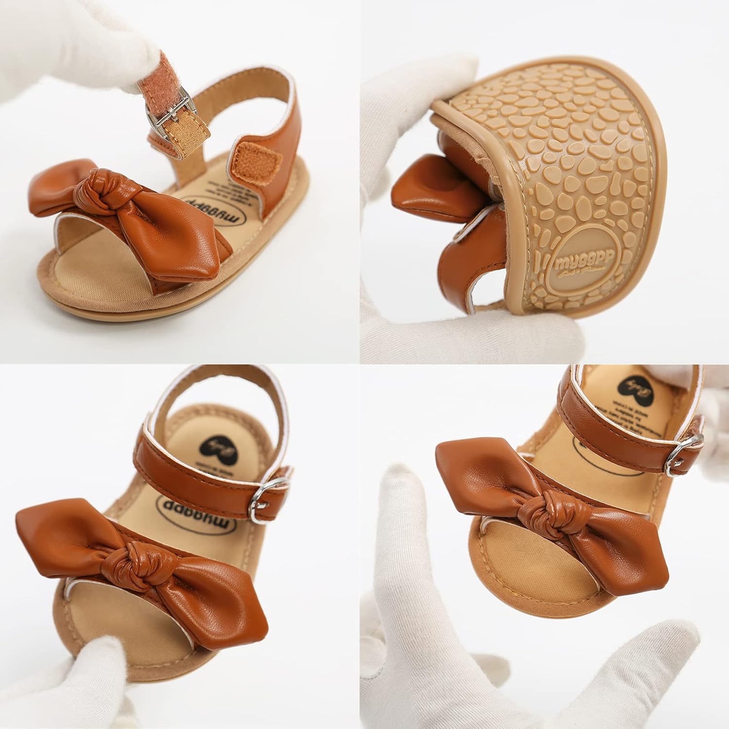 Detalle de RVROVIC Baby Sandals: Premium Soft Anti-Slip Summer Shoes for Infants and Toddlers