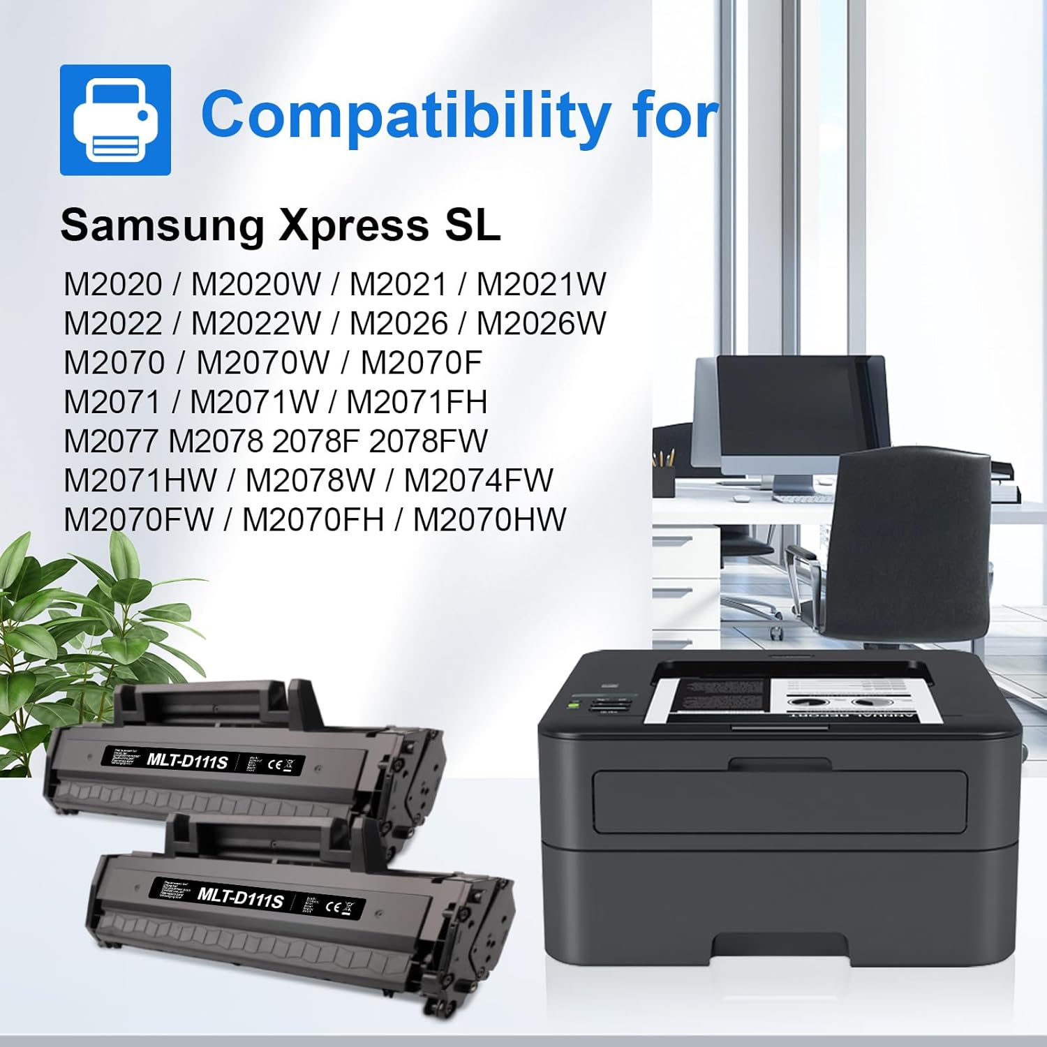 Thumbnail 1 de Toner myCartridge MLT-D111S compatible pour Samsung Xpress M2070 (2 noirs)