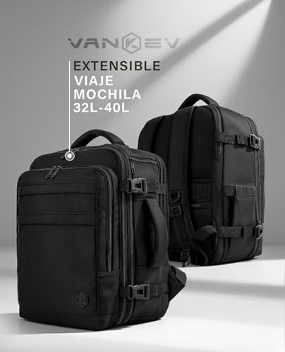 Thumbnail 7 de Mochila VANKEV de cabina extensible 24–30 L: 40x30x20 cm, apta para Vueling, Ryanair, EasyJet y más