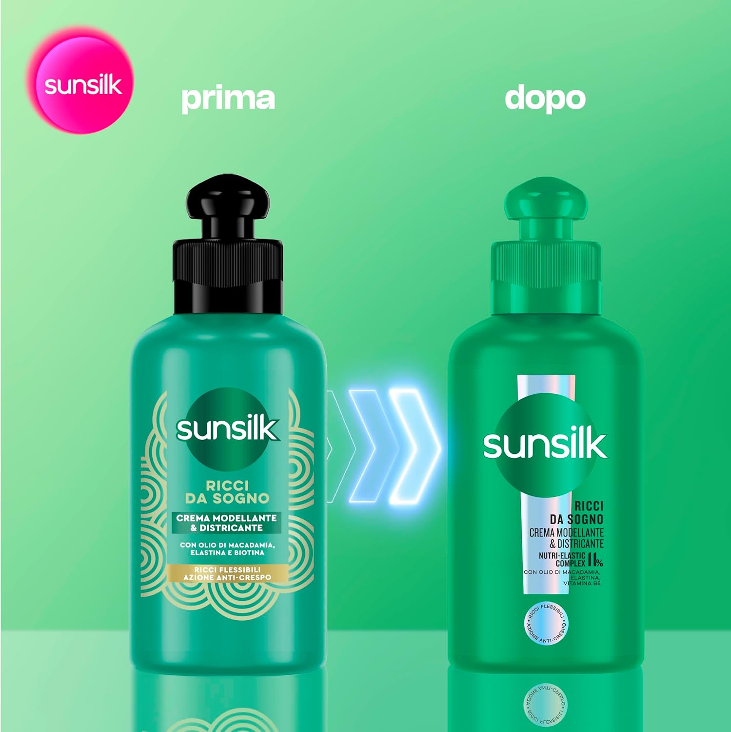 Detalle de Sunsilk Crema Modellante e Districante Ricci da Sogno – 6 pezzi da 200 ml, senza risciacquo