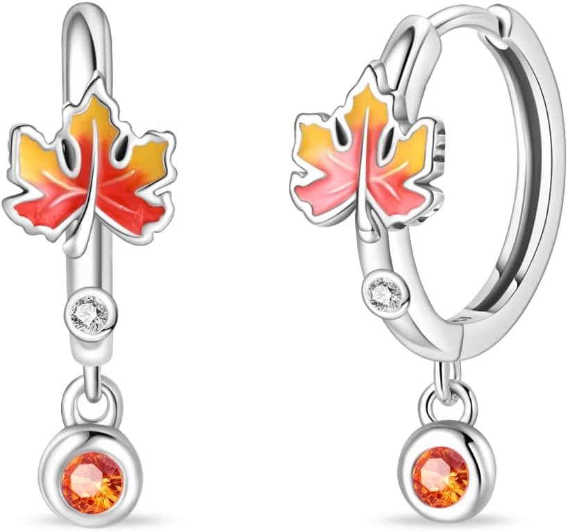 Detalle de KUNSIR 925 Sterling Silver Hoop Earrings for Women