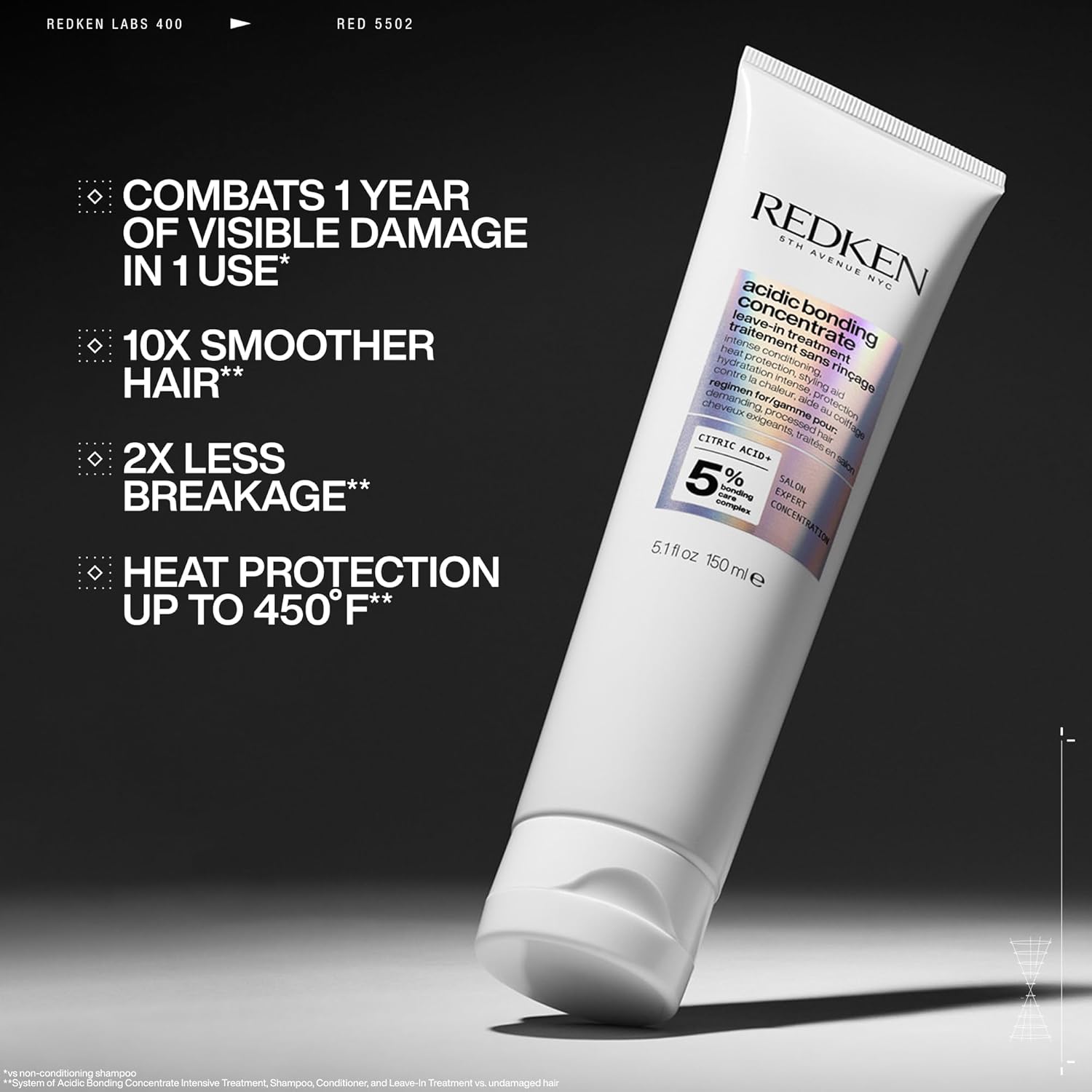 Thumbnail 1 de Redken Acidic Bonding Concentrate Leave-In Treatment (with heat protection) for damaged and colour-treated hair