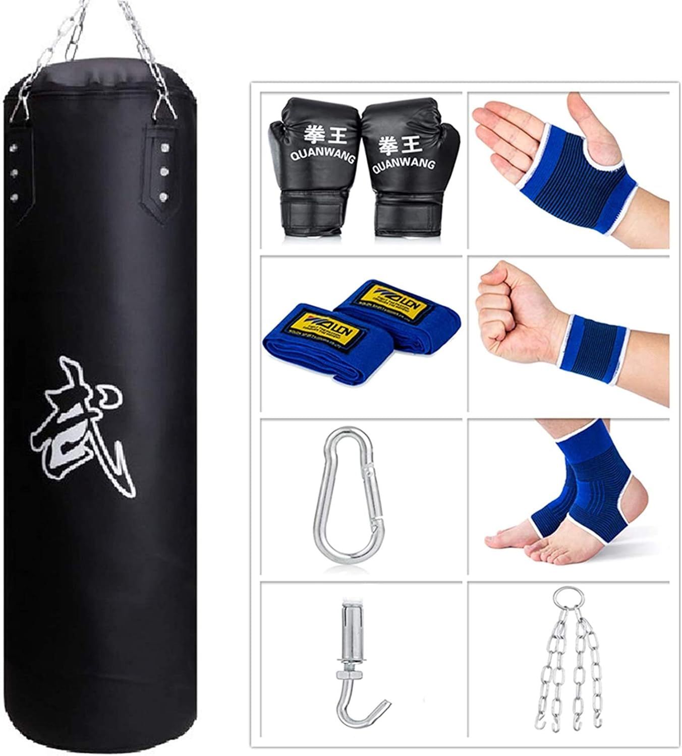 Sfeexun Sac de Boxe Suspendu 100–120 cm