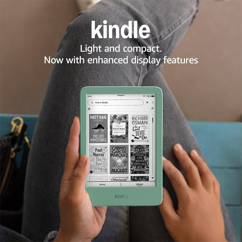 Thumbnail 6 de Amazon Kindle (newest gen) Matcha – lightest compact e-reader with glare-free 6-inch display, 16 GB storage (with Ads)