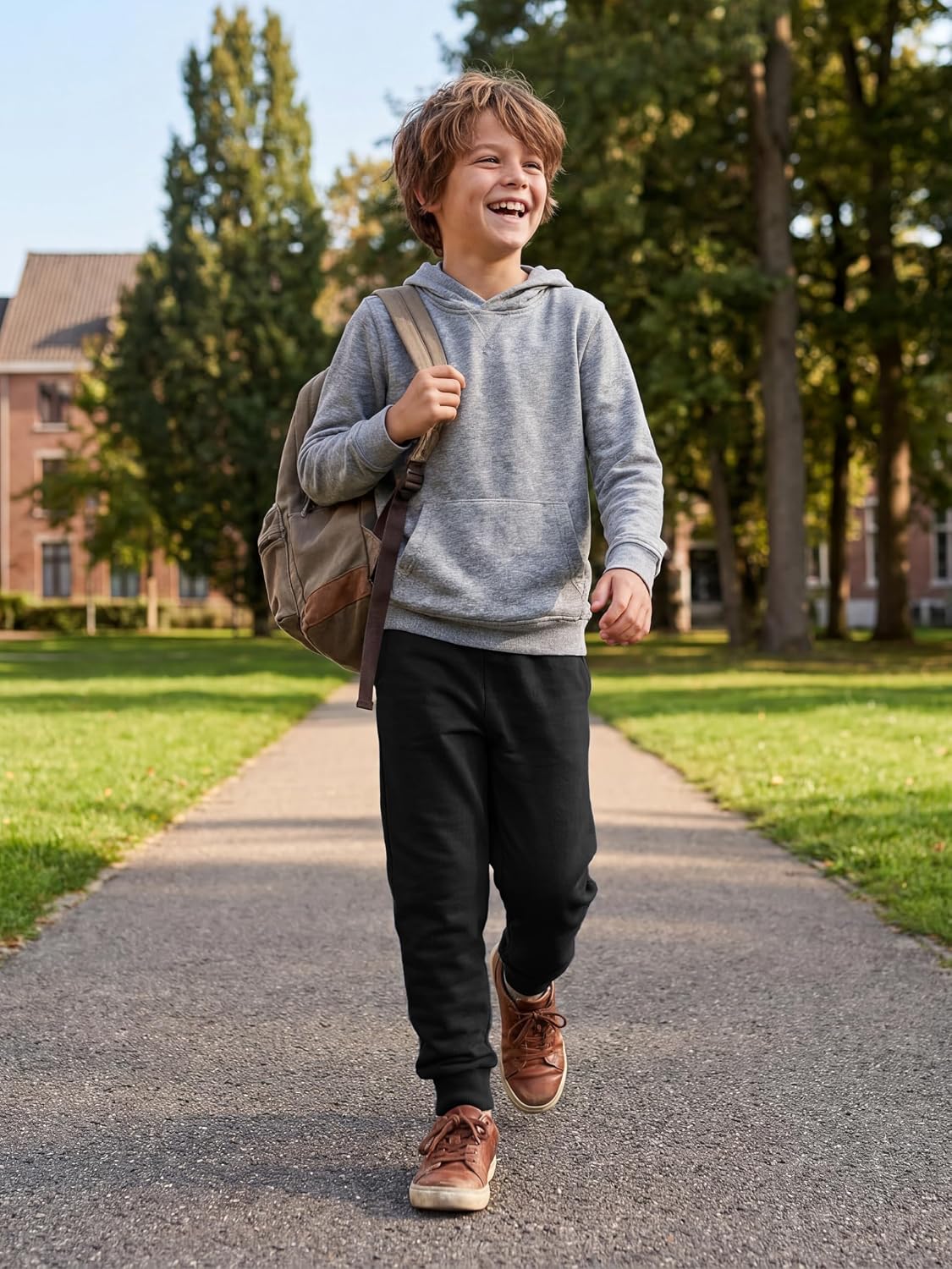 Detalle 2 de Resinta 4-Pack Boys’ Jogger Sweatpants, Cotton Blend, Drawstring Waist