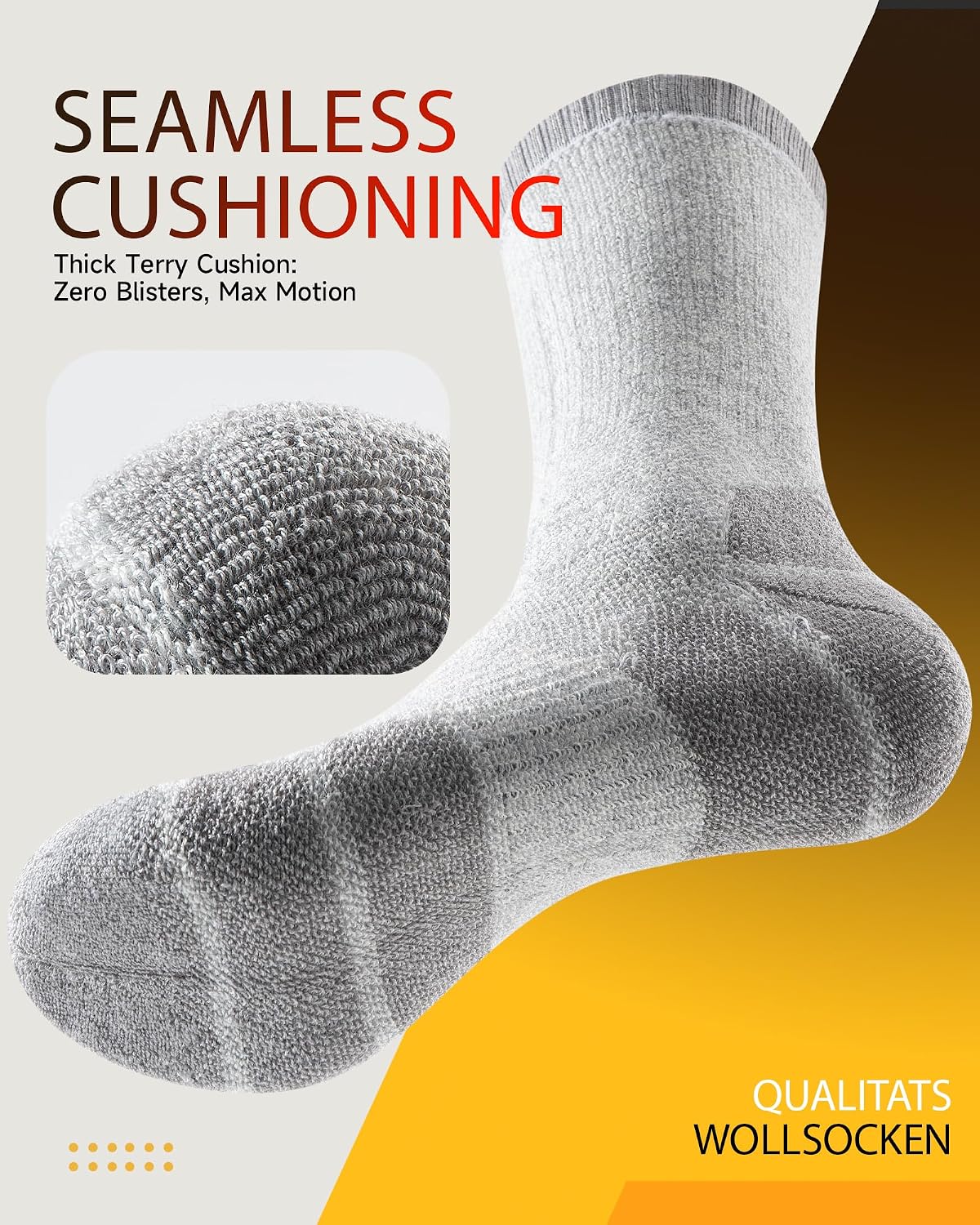 Thumbnail 4 de PULIOU Merino Wool Socks 3 Pairs