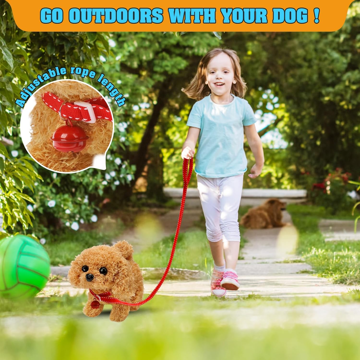 Thumbnail 4 de KSABVAIA Plush Teddy Toy Puppy Electronic Interactive Dog
