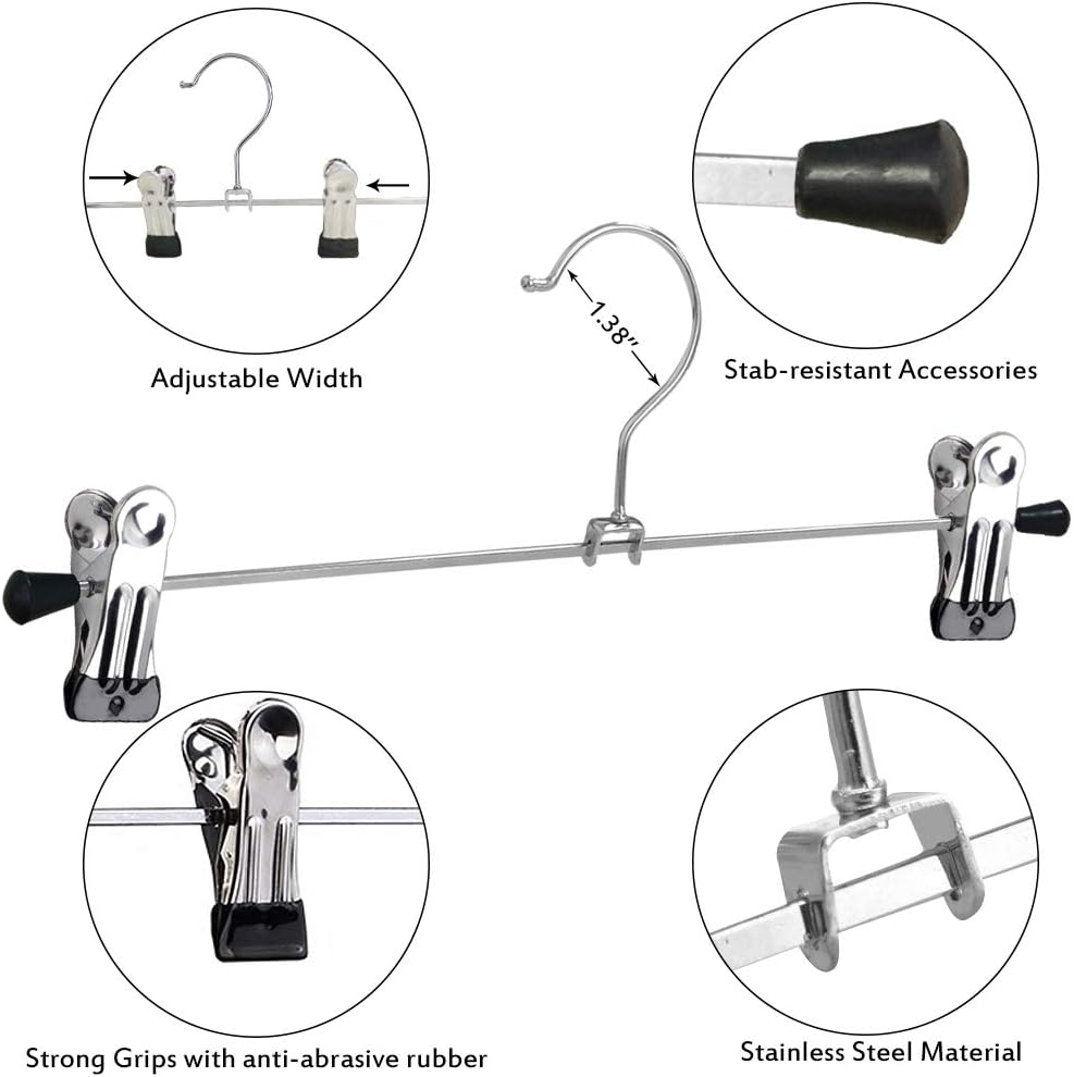 Thumbnail 2 de NORTHERN BROTHERS Pants Hangers with Clips 20 pack