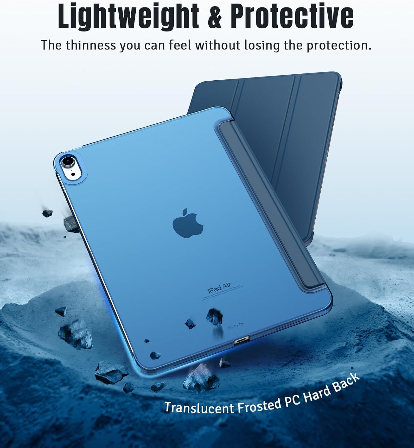 Thumbnail 4 de TiMOVO Slim Translucent Case for iPad Air 11 Inch (M4/M3/M2) – Abyss Blue
