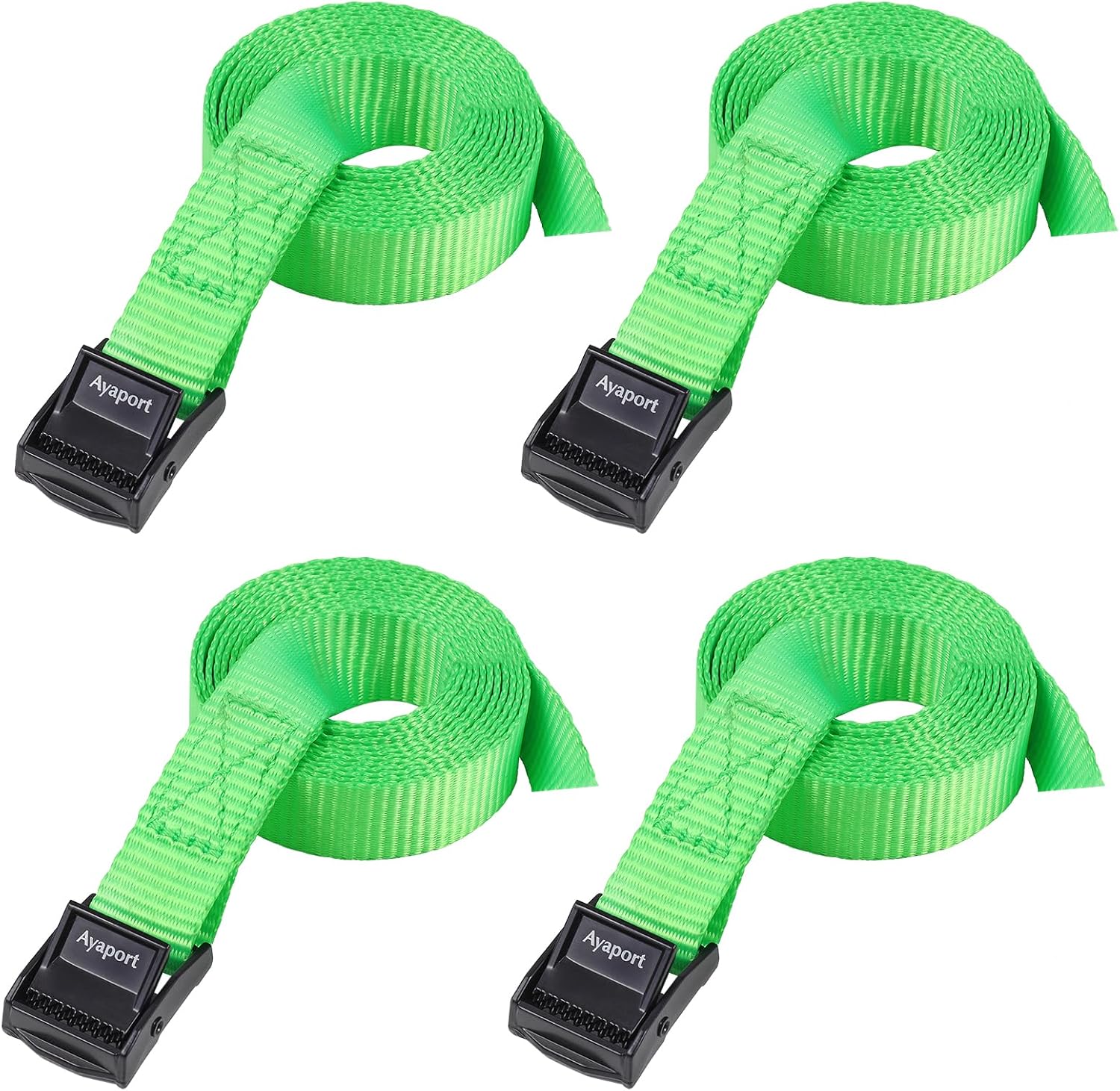 Thumbnail 6 de Ayaport Lashing Straps with Buckles – 4 Pack, 0.75" x 48", Cam Buckle Tie Down Cinch Straps
