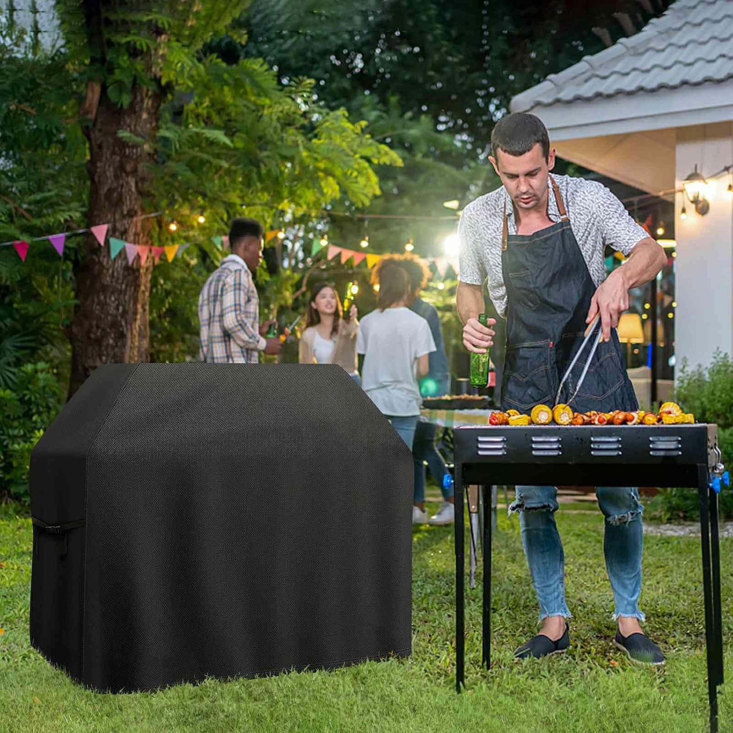 Detalle 2 de Gasgrill-Abdeckung für Enders Monroe PRO 3 SIK Turbo / Shadow – Groß (155 x 66 x 112 cm)