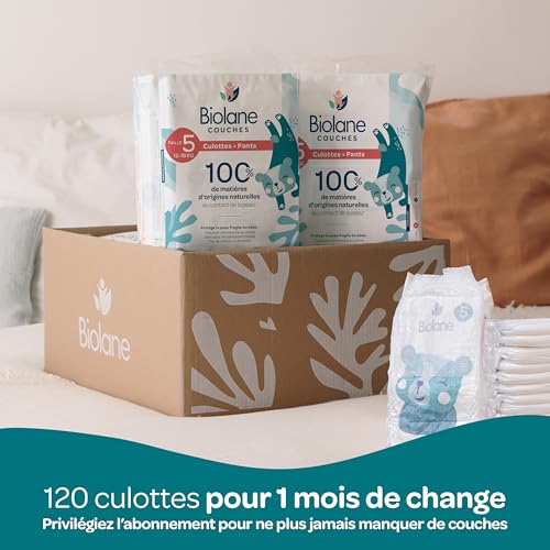 Detalle 1 de BIOLANE Pants taille 5 — 120 couches pour 12–18 kg 👶
