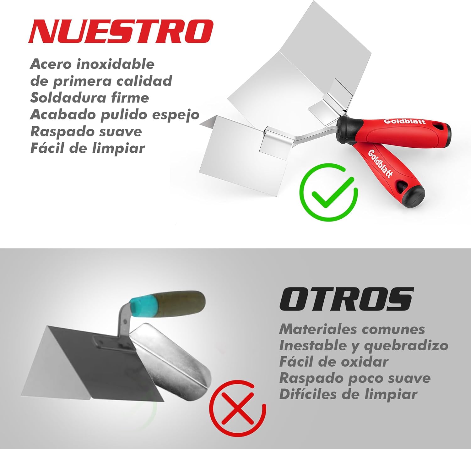 Thumbnail 5 de Goldblatt Paleta Esquina Inoxidable 2 piezas