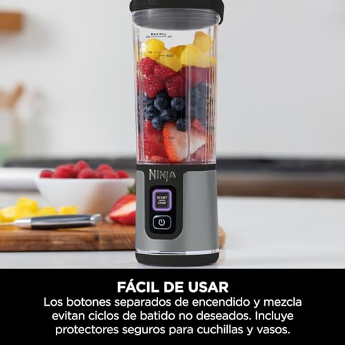 Thumbnail 10 de Ninja Blast Batidora portátil BC151EUBK 530 ml y tapa antigoteo