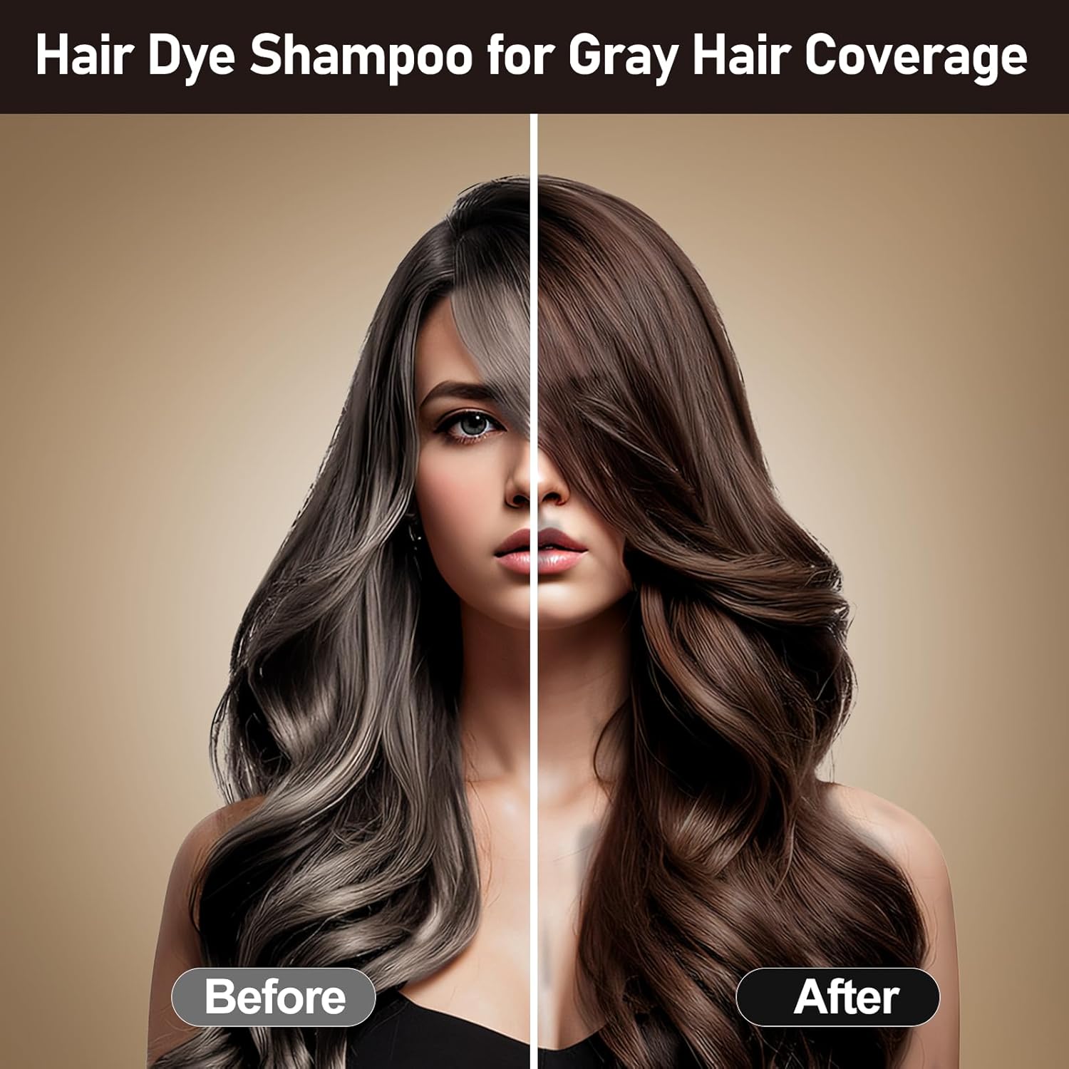 Thumbnail 1 de Shampoing Colorant 3 en 1 – Coloration instantanée pour cheveux blancs, 500 ml