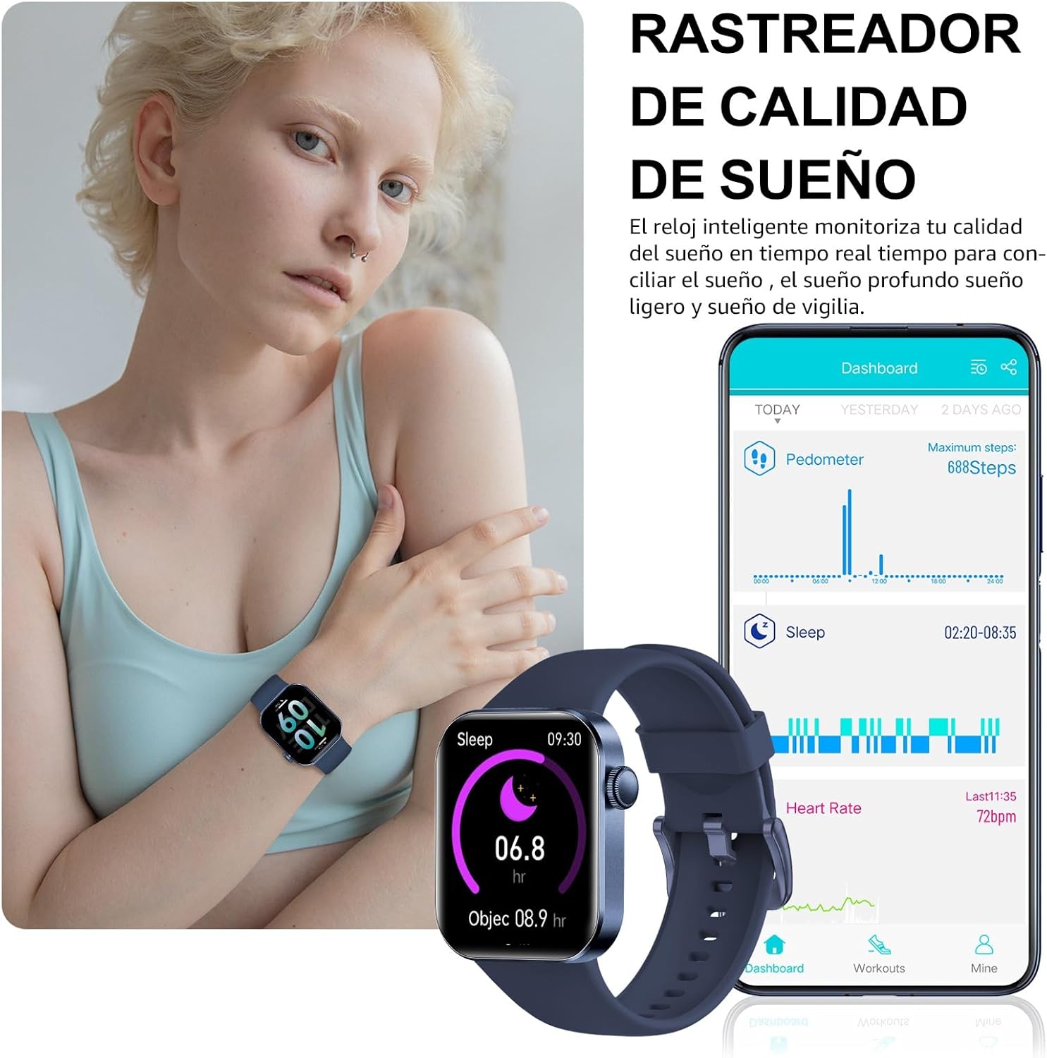 Detalle 1 de Reloj Inteligente P2 1.85