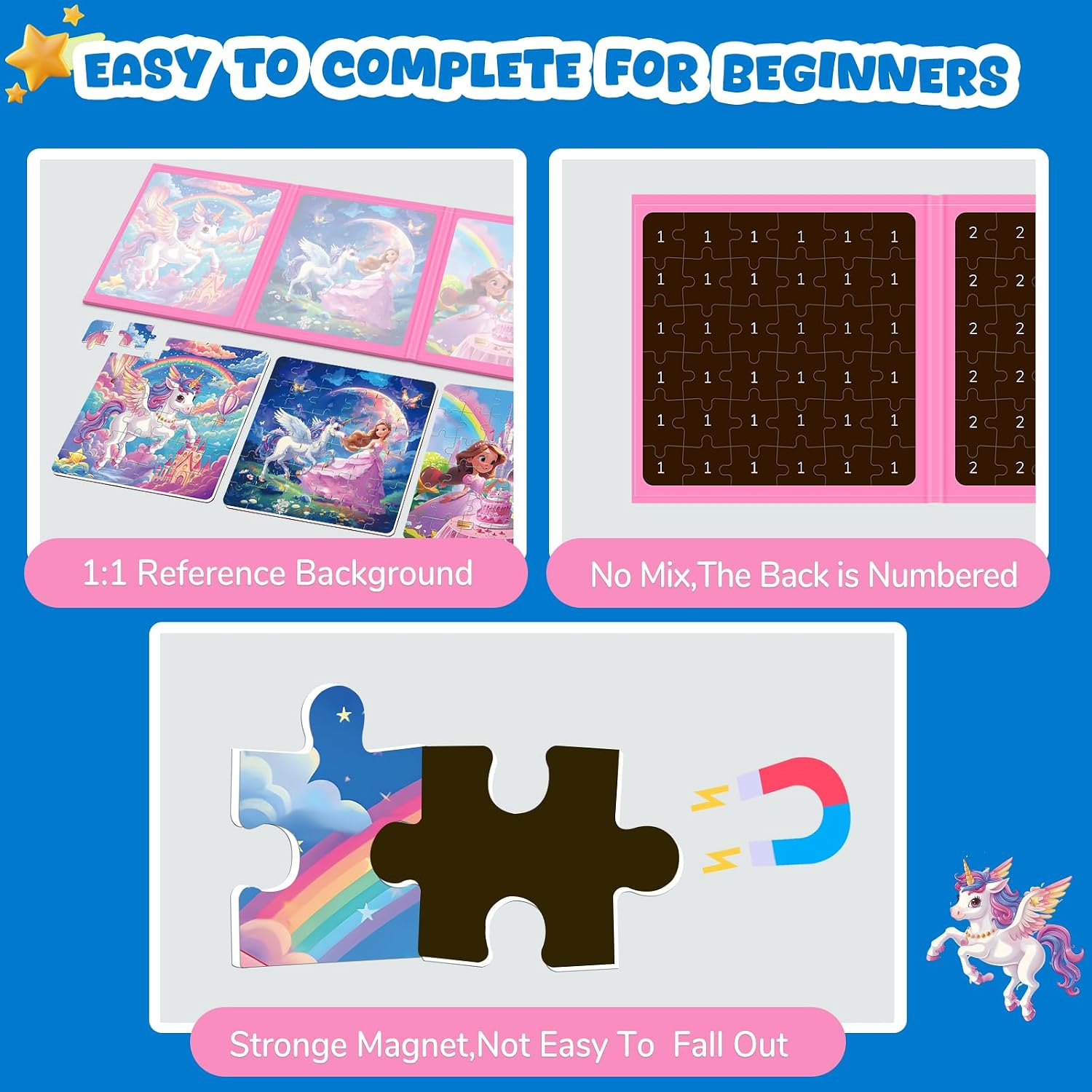 Thumbnail 6 de Unicorn Magnetic Puzzles 36pcs for Kids