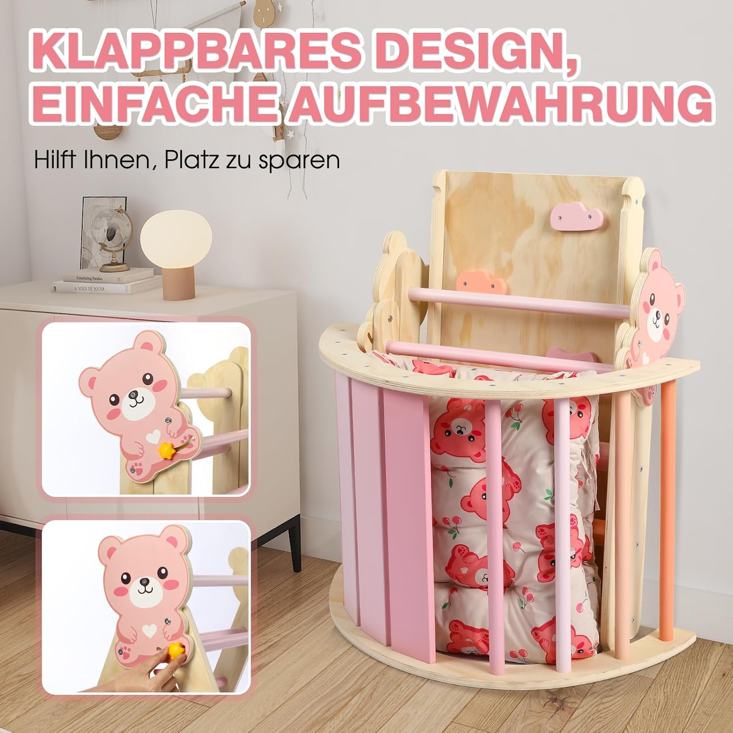 Thumbnail 2 de khlerox 7-in-1 Montessori Kletterdreieck, 65 kg