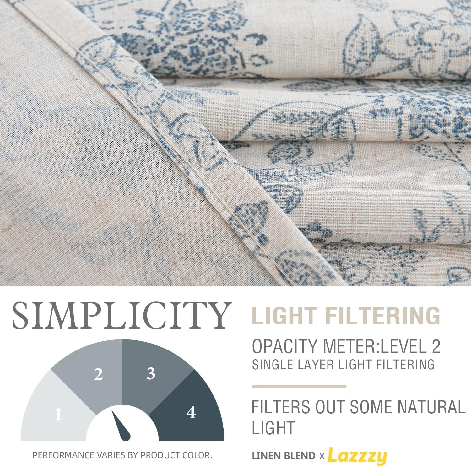 Detalle de Lazzzy valance curtain linen-poly blend