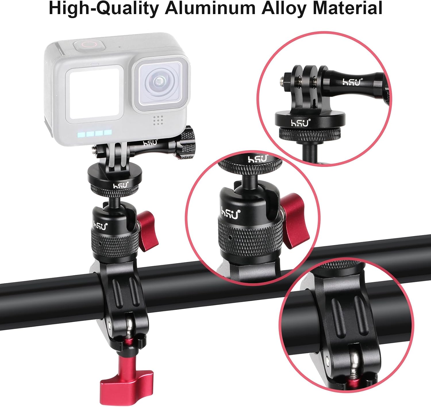 Detalle 2 de HSU handlebar mount for action cameras