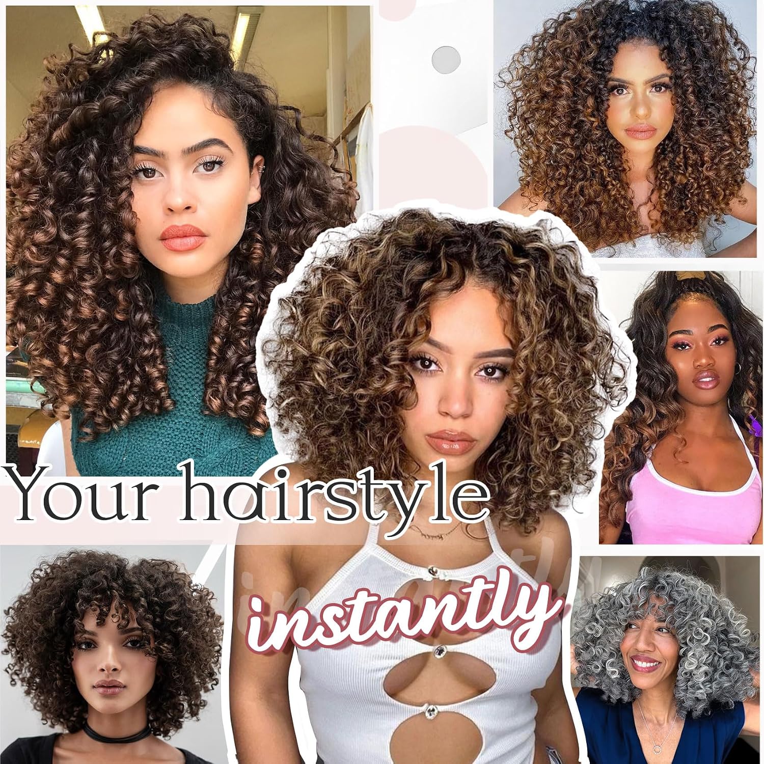 Detalle de Curly Crochet Hair, 10 Inch