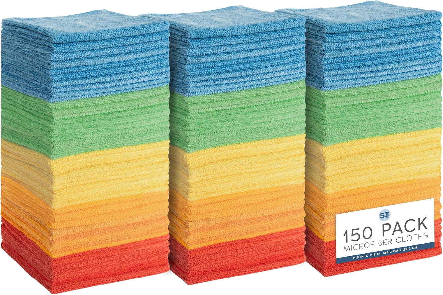 Detalle de S&T 150-Pack Microfiber Cloths