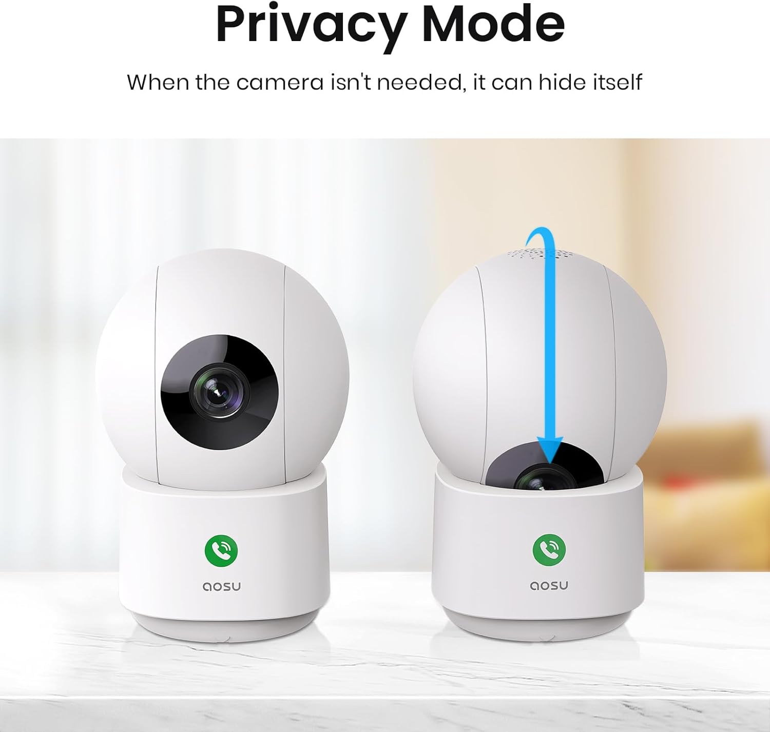 Thumbnail 4 de aosu 2K Security Camera 360° baby monitor