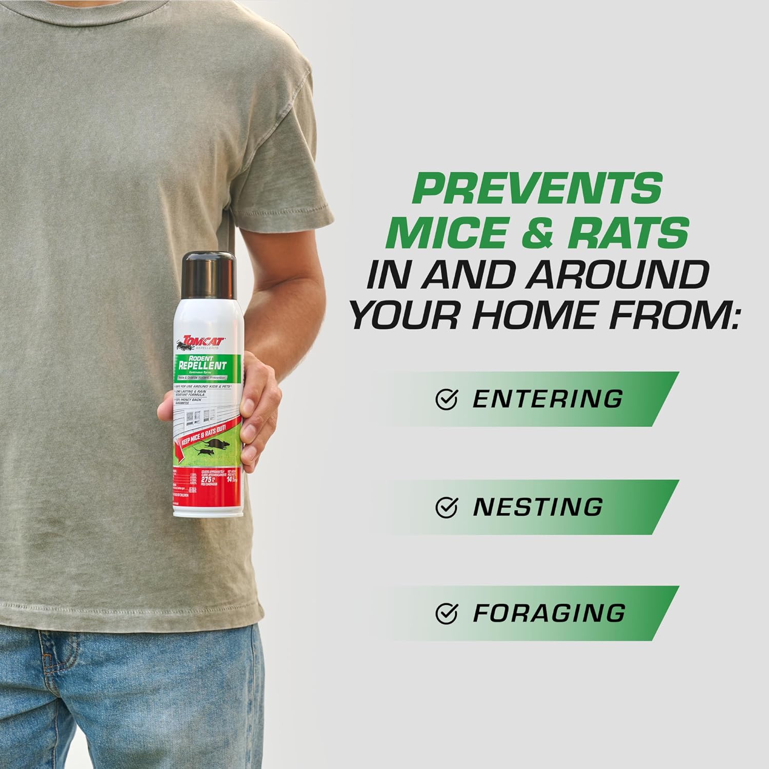 Detalle 2 de Tomcat 0368306 Rodent Repellent Continuous Spray, 14 oz, Essential Oil Formula