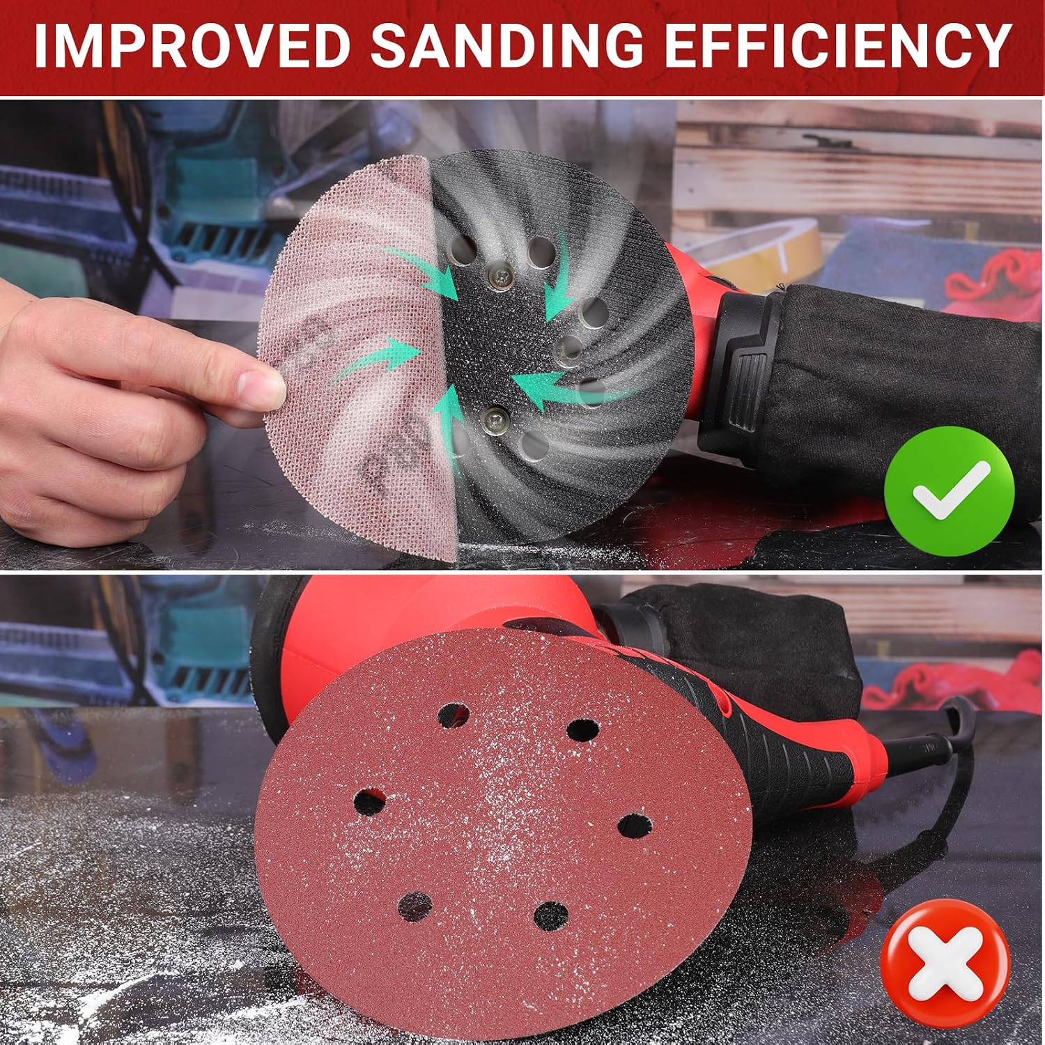 Detalle 2 de 150 mm Schleifgitter Klett 30 Stück