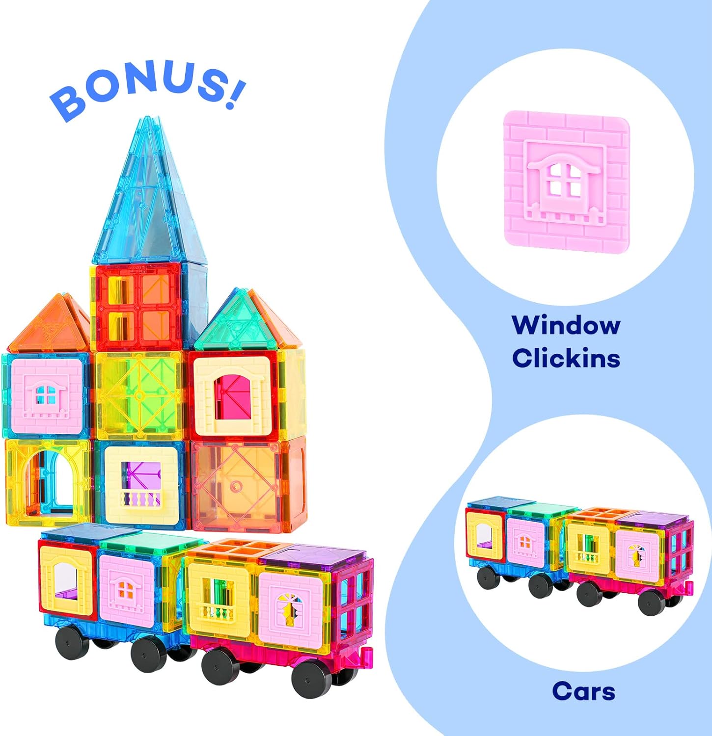 Detalle de Anbalulu Magnetic Tiles 100-piece 🧩