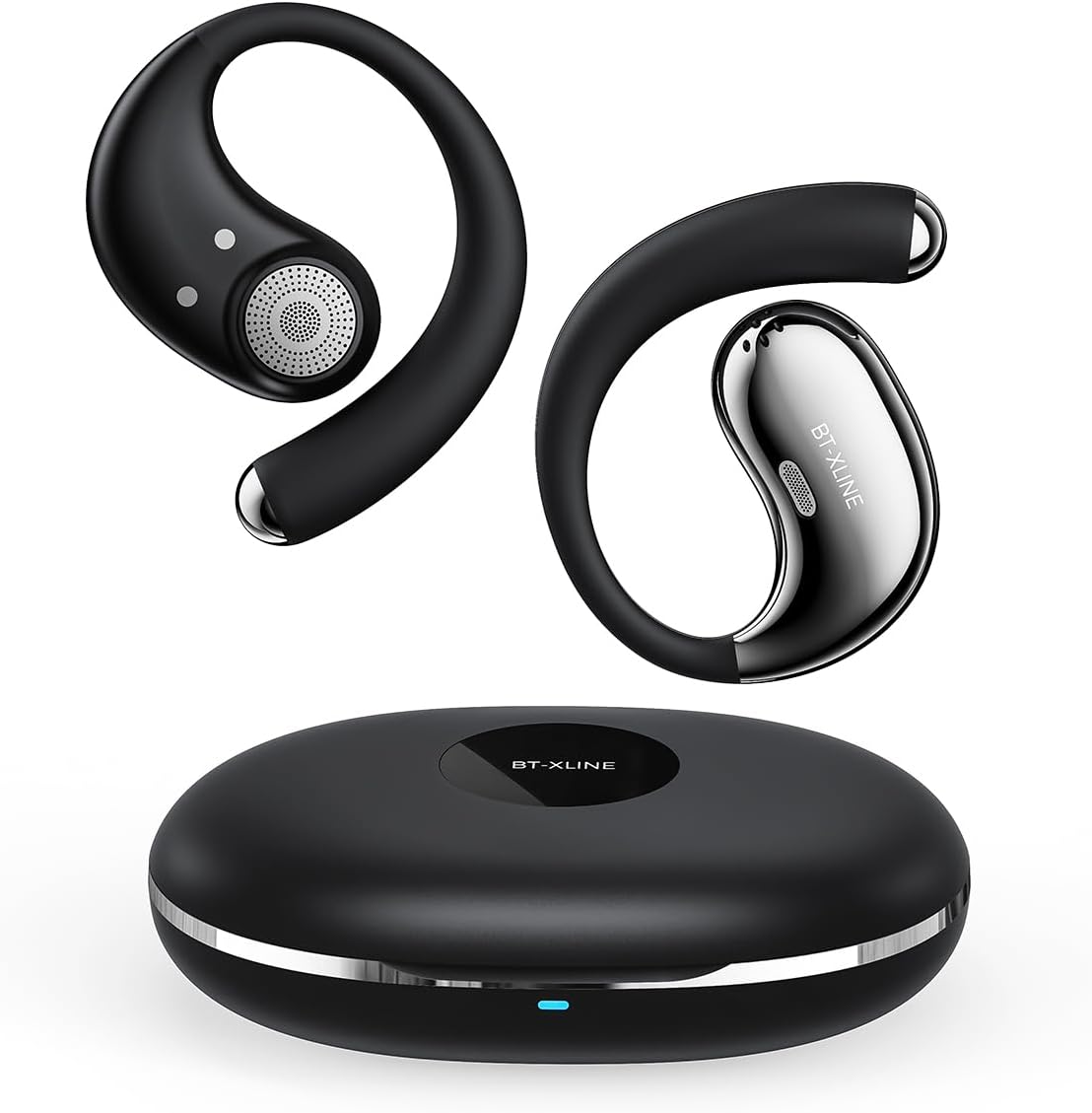Detalle de Micool Open-Ear Kopfhörer Bluetooth 6.0 – Clip-On Open-Ear, 36 Stunden Akku, Geräuschreduzierung, sportlich & komfortabel
