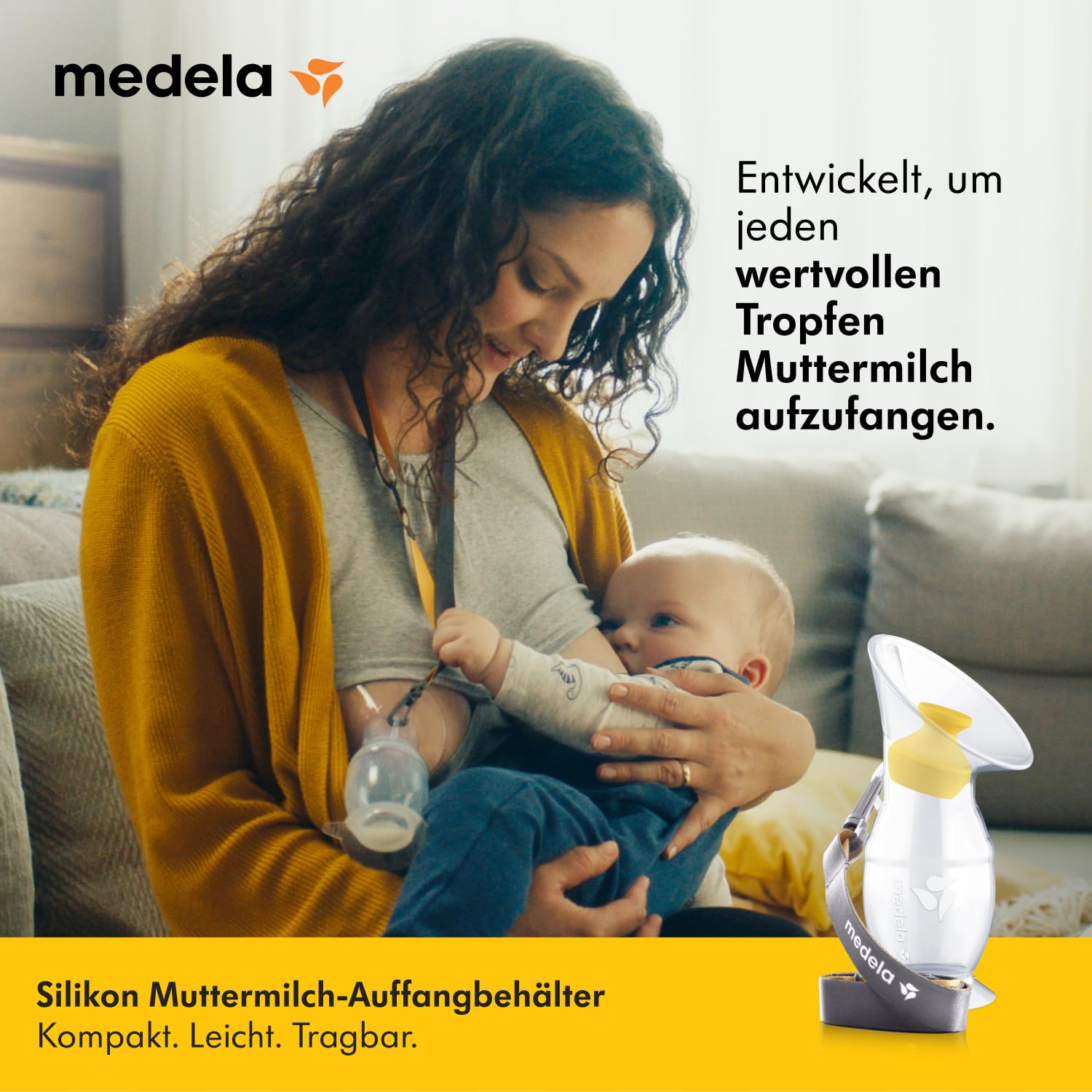 Thumbnail 1 de Medela Muttermilch-Auffangbehälter aus Silikon – sicherer Milchauffänger für unterwegs